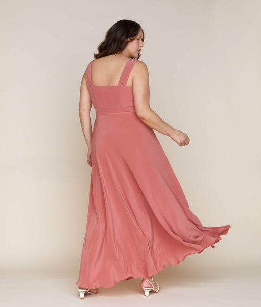 The Angelica Dress | Dusty Rose Silk
