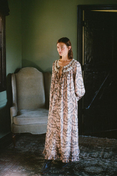 The Arabella Dress | Carob Paisley