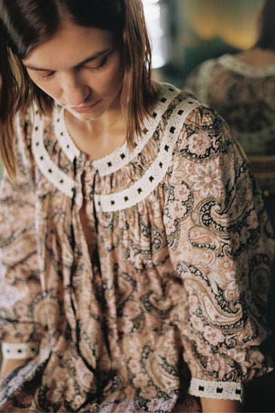 The Arabella Dress | Carob Paisley
