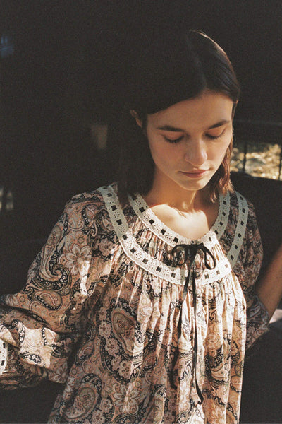 The Arabella Dress | Carob Paisley