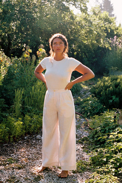 The Asa Pant | Pearl Linen