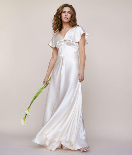 The Britta Dress | Pearl Silk