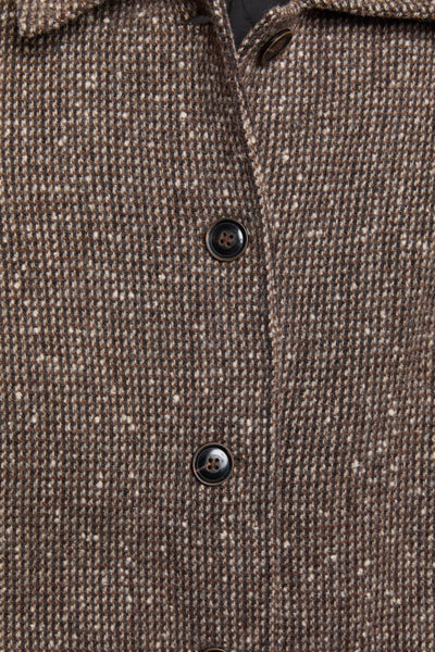 The Lennox Coat | Chocolate Tweed