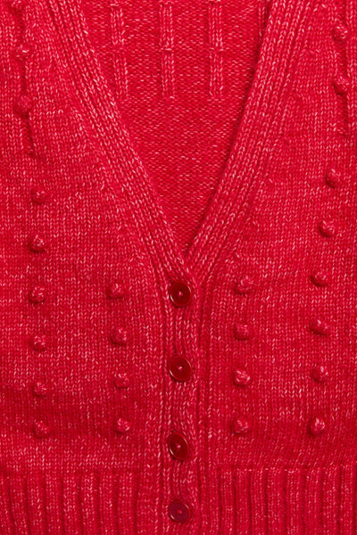 The Gigi Cardigan | Candy Apple Red