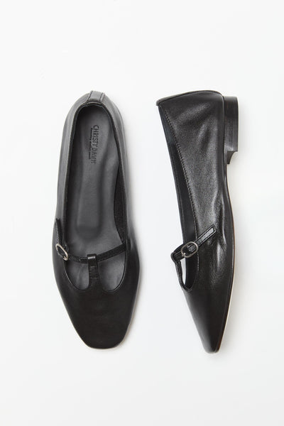 The Ballerina T-Strap| Nero