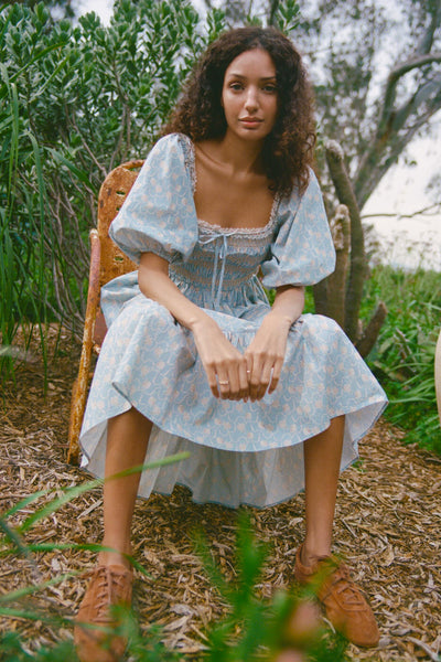 The Ricarda Dress Petites | Celeste Bouquet
