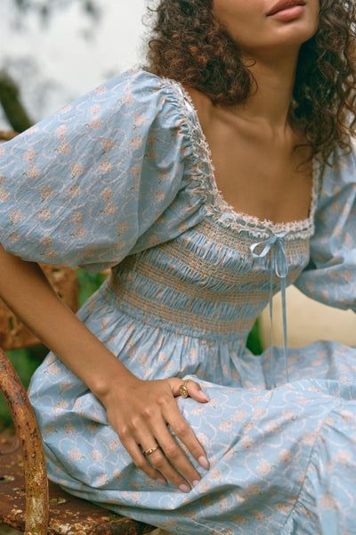 The Ricarda Dress | Celeste Bouquet