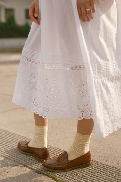 The Simoneta Dress | Alabaster