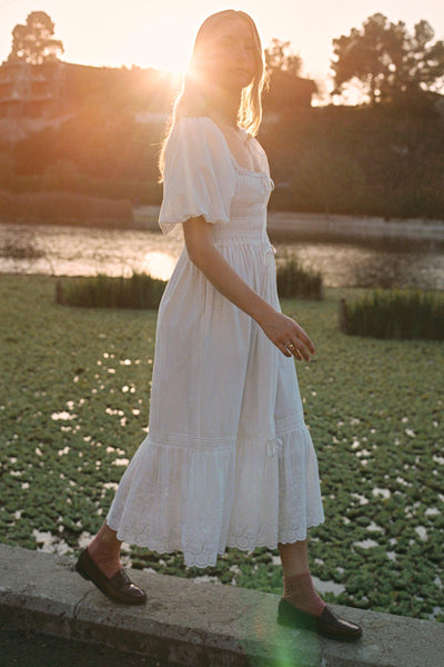 The Ricarda Dress Petites | Alabaster