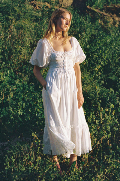 The Ricarda Dress Petites | Alabaster