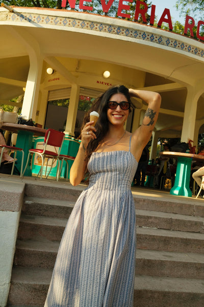 The Nile Dress | Meadow Stripe