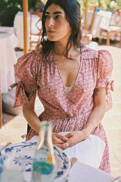 The Giselle Dress Petites | Mauve Pressed Petals