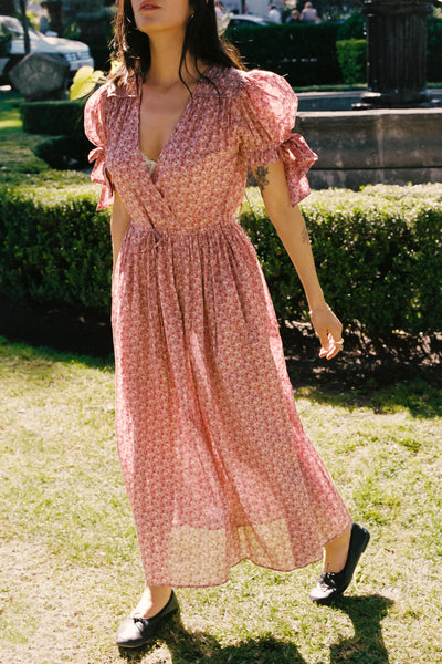 The Giselle Dress Petites | Mauve Pressed Petals