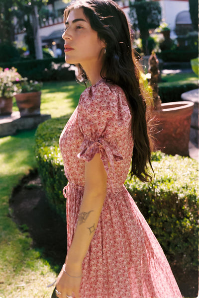 The Giselle Dress Petites | Mauve Pressed Petals