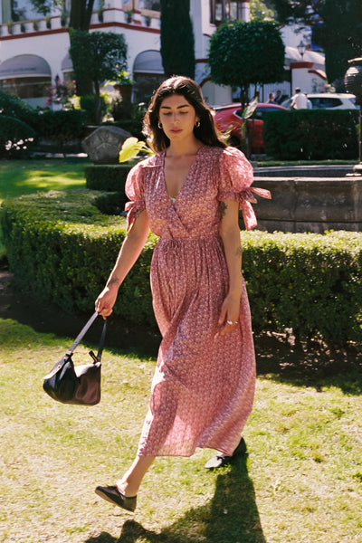 The Giselle Dress Petites | Mauve Pressed Petals
