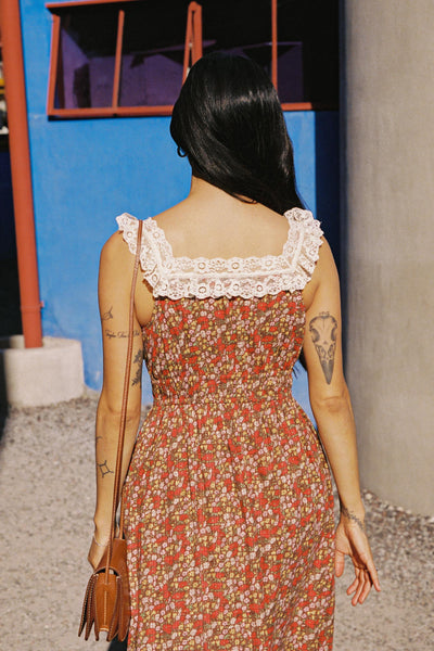 The Lysandra Dress | Carmine Flanders Poppy
