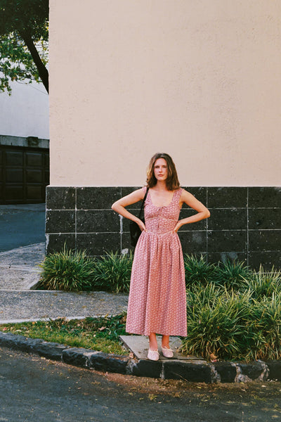 The Alessandra Dress Petites | Mauve Pressed Petals