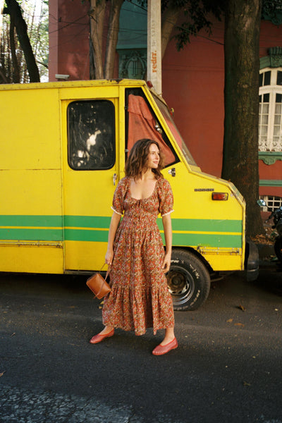 The Brynne Dress Petites | Carmine Flanders Poppy