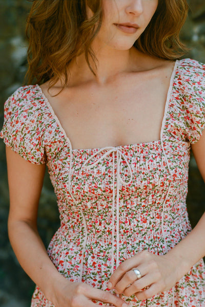 The Erin Dress Petites | Spring Mushroom Medley