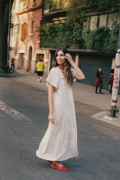 The Walter Dress | Dusk Stripe