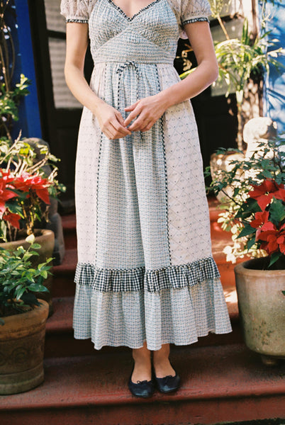 The Matilde Dress Petites | Dotted Plaid