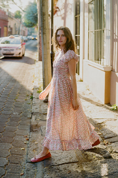 The Erin Dress Petites | Spring Mushroom Medley