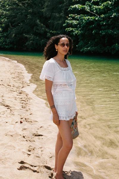 The Marlene Top | Alabaster
