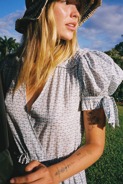The Giselle Dress Petites | Blue Marguerite
