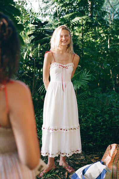 The Emma Dress Petites | Strawberry Pearl