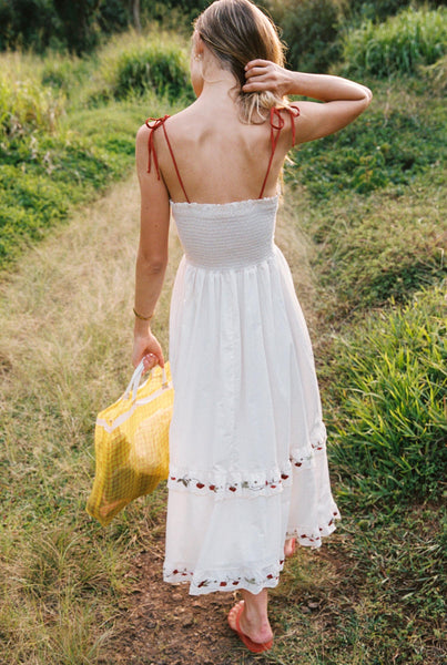 The Emma Dress Petites | Strawberry Pearl