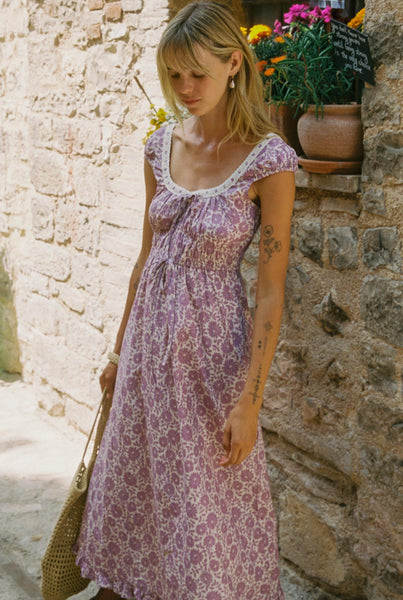 The Kelly Dress Petites | Aster Field Lilac