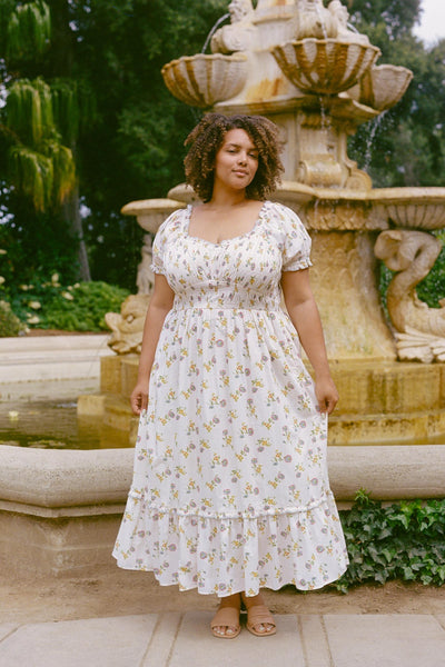 The Matilde Dress Extended | Alabaster Daisy