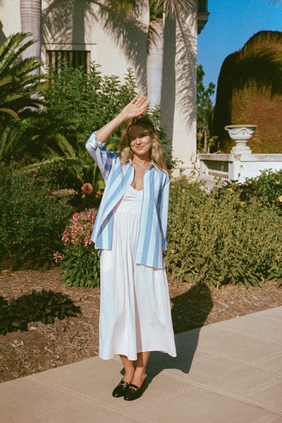 The Mirren Shirt | Blue Stripe