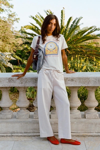 The Taavi Pant | Alabaster Pinstripe