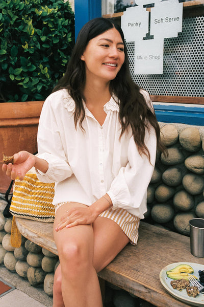 The Ghita Blouse | Pearl