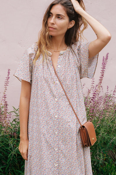 The Paola Dress | Chamomile Rose Cluster