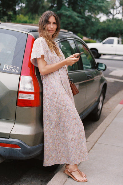 The Paola Dress | Chamomile Rose Cluster