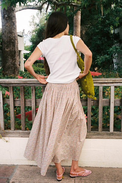 The Tabitha Skirt | Chamomile Rose Cluster