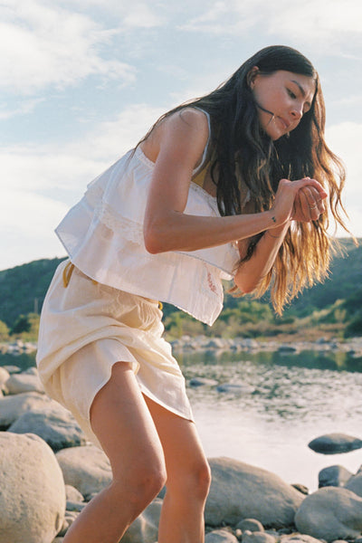 The Tamia Blouse | Alabaster
