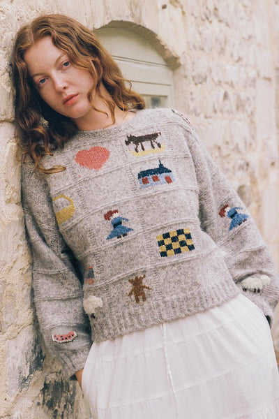 The Enid Sweater | Earl Grey