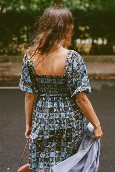 The Katrina Dress | Star Quilt Slate