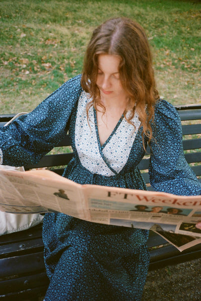 The Azure Dress | Chrysanthemum Vine