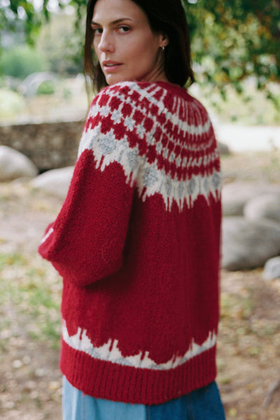 The Thora Cardigan | Beetroot