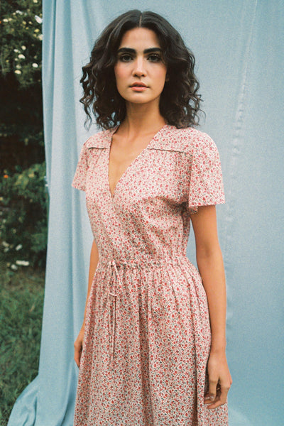 The Simple Dawn Dress | Maroon Calico