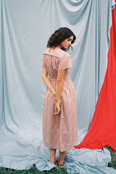 The Simple Dawn Dress | Maroon Calico