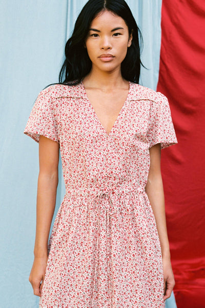 The Simple Dawn Dress Petites | Maroon Calico