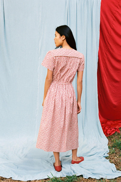 The Simple Dawn Dress | Maroon Calico