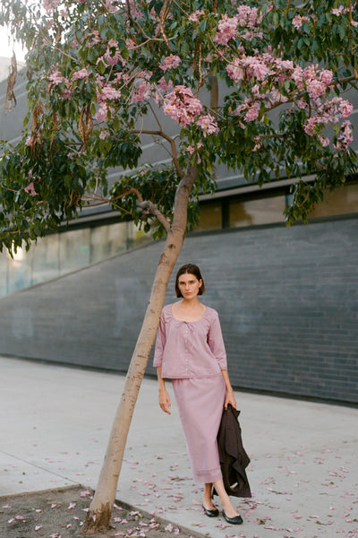 The Camelia Blouse | Lavender Mist