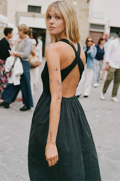 The Fernanda Dress | Noir Dot