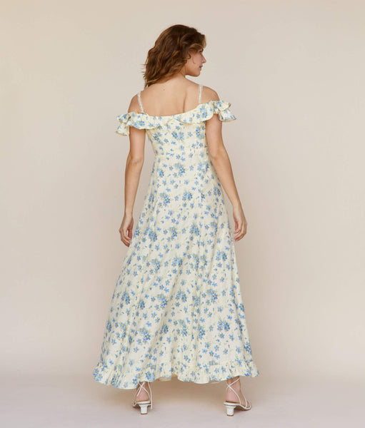 The Helina Dress | Lilies in Bloom Silk